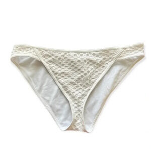 ASOS Swim White Crochet Bikini Bottoms Size‎ 10
